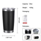 Multi-Colored Stainless Steel Tumbler